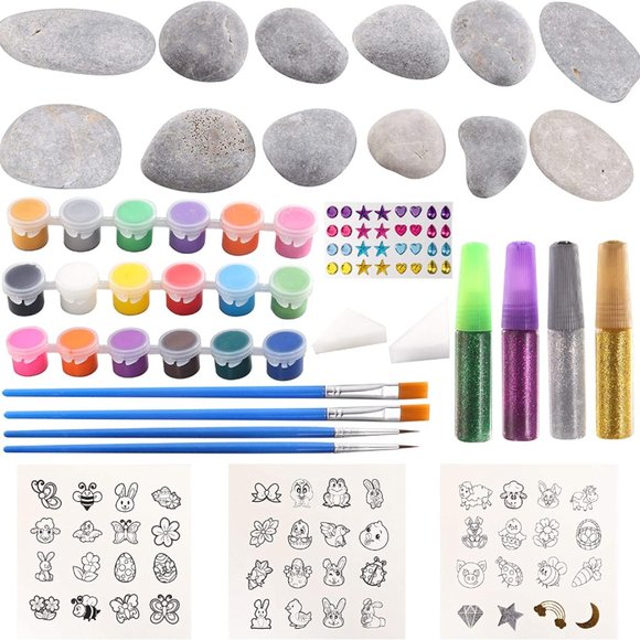 Klever Kits Rock Painting DIY Kit with Easter Theme - Picture 3 of 4